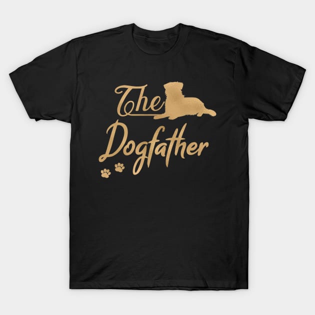 Dogfather - Aussie Dog - Australian Shepherd T-Shirt by JollyMarten